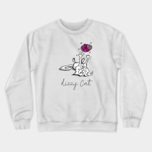 Dizzy Cat with Easter egg Crewneck Sweatshirt